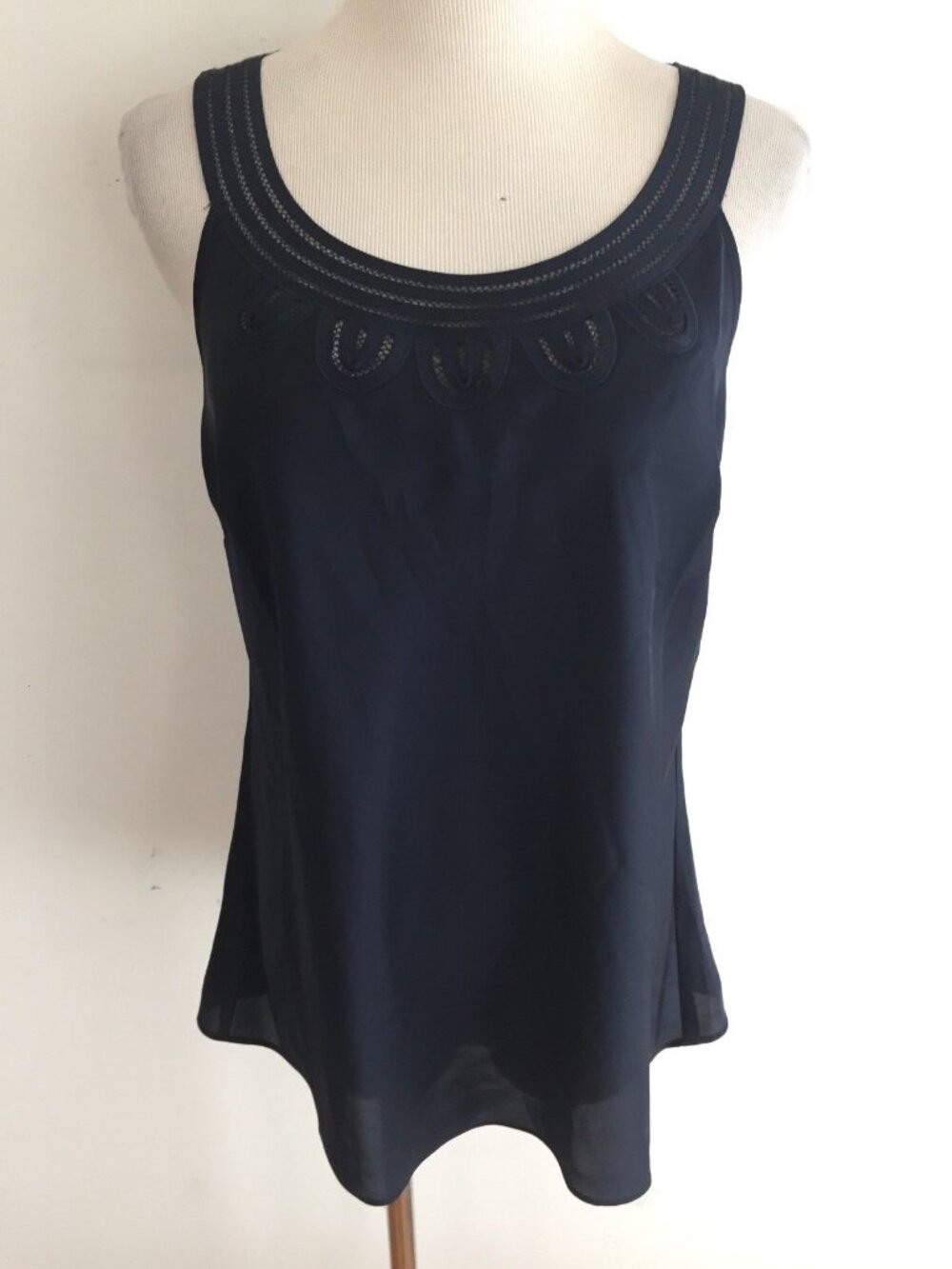 Midnight blue Ann Taylor LOFT cami sleeveless top , NEW, size 8 ( M)